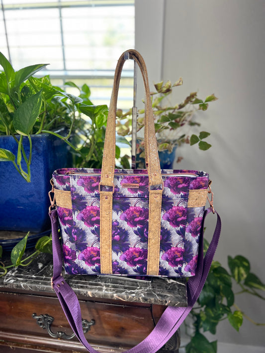 Floral & Cork Tote