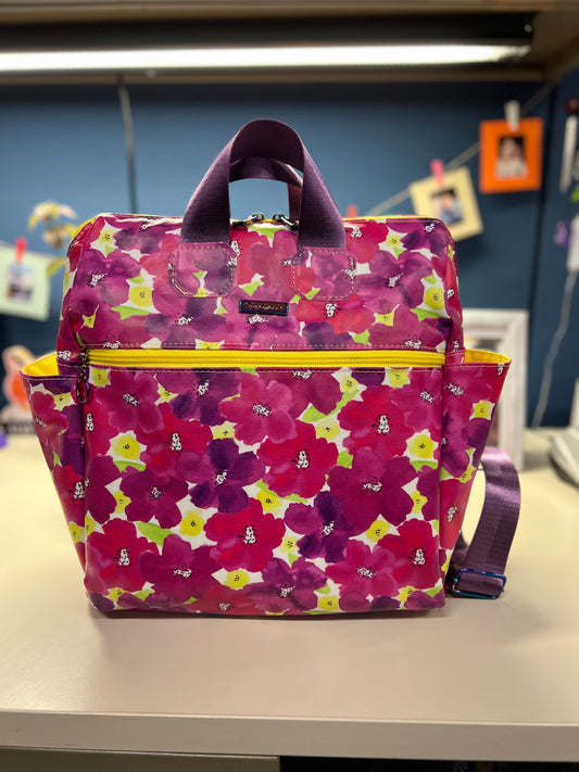 Pink Floral Backpack