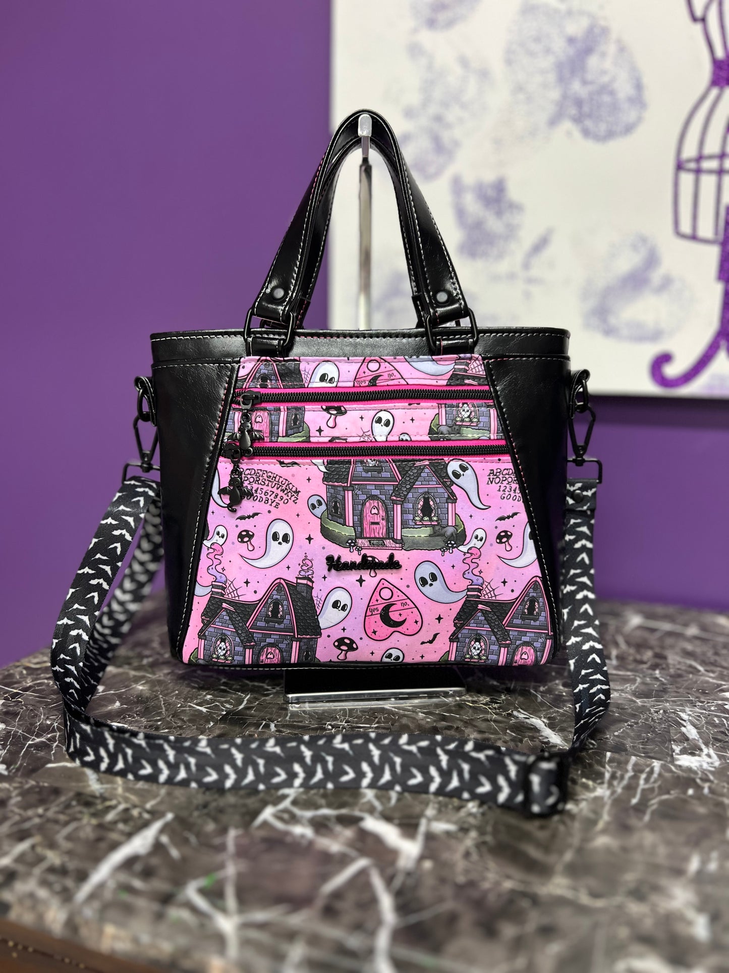 Spooky Houses Handbag