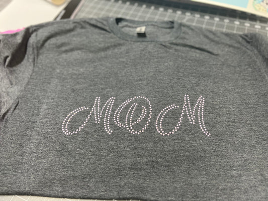 Mom Rhinestone Tee