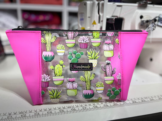 Pink Cacti Beauty Bag