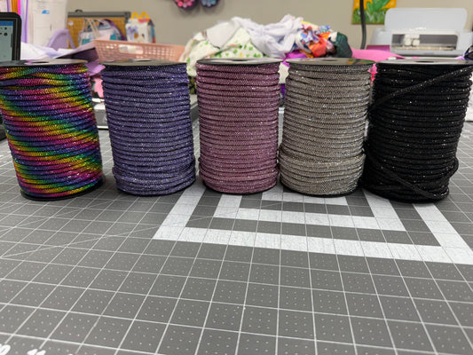 Rhinestone Drawstring Cord